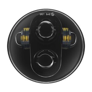 5 3/4" LED Blackout Headlight for Harley® Sportster, Dyna, Softail & Indian Motorcycles®