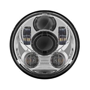 5 3/4" LED Chrome V2 Headlight for Harley® Sportster, Dyna, Softail & Indian Motorcycles®