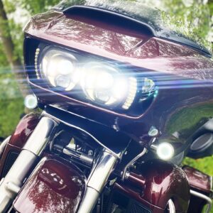 Dual Visionz LED Headlight for Harley® Road Glide '15-'25