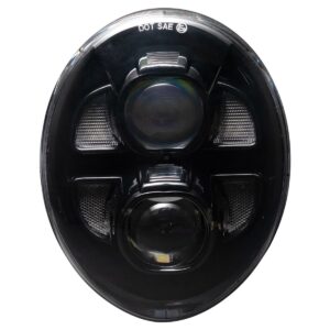 18+ HARLEY BREAKOUT LED HEADLIGHT | BLACK