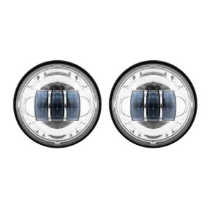 Chrome 4.5" LED Auxiliary Passing Lamps for Harley® & Indian®