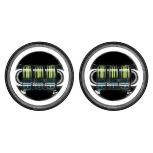 Blackout 4.5" LED HALOMAKER® Auxiliary Passing Lamps for Harley® & Indian