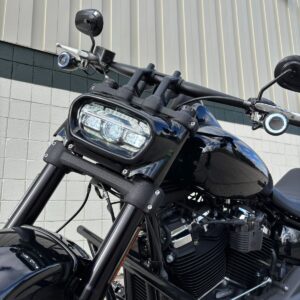 Black LED Headlight for '18-'25 Harley® Fat Bob