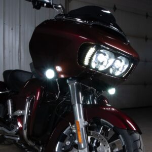 Visionz LED Turn Signal / DRL Vent Inserts for Harley® Road Glide '15-'25 | Black