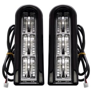 LED Saddlebag Filler Inserts (Run/Brake) in Black for Harley® Touring '14-'25