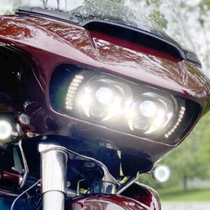 15+ ROAD GLIDE LED VENT INSERTS / SIGNALS - CHROME