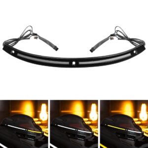 HOGWORKZ® Lumipro LED Windshield Trim for Harley® Touring '14-'25 | Black