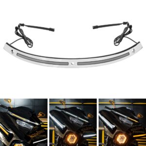HOGWORKZ® Lumipro LED Windshield Trim for Harley® Touring '14-'25 | Chrome