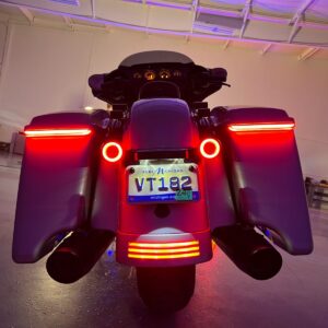 Slimz™ LED Saddlebag Lights for Harley® Touring '14-'25 | Red Lens
