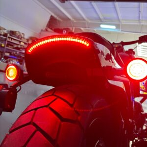 HOGWORKZ® LED Taillight for Harley® Fat Bob FXFB/FXFBS '18-'25 | Smoked Lens