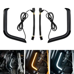 96-'13 LOWER FAIRING LUMIPRO LED SIGNALS (DRL/TURN) / BLACK