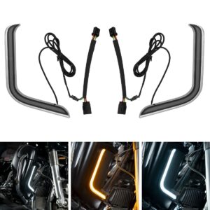 HOGWORKZ® Lumipro Lower Vented Fairing LEDs for Harley® Touring '96-'13 | Chrome