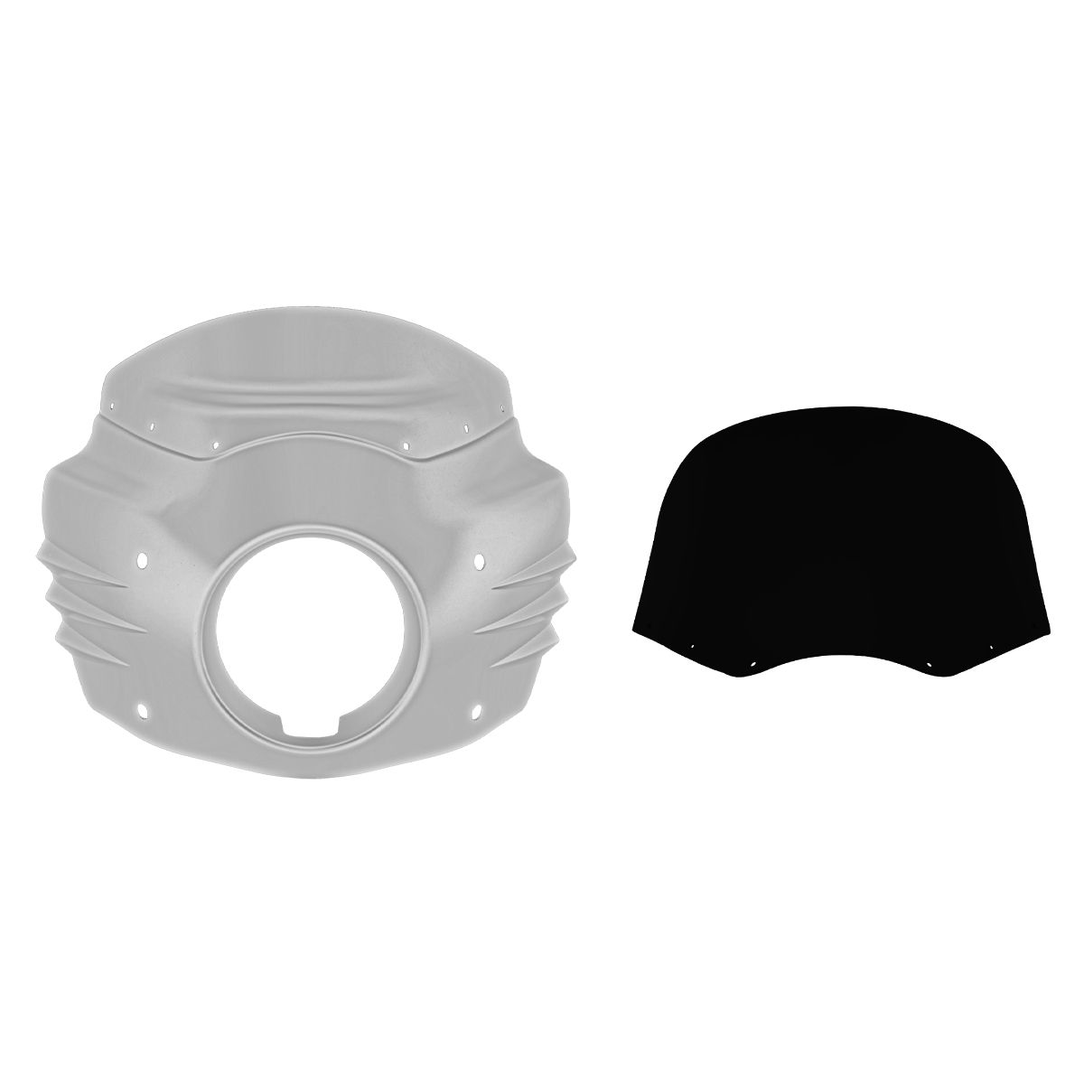 Unpainted HOGWORKZ® Menace Fairing w/ Windshield for Harley® Softail / Dyna