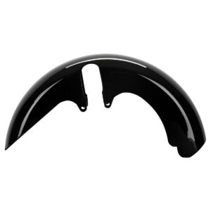 Vivid Black 18" Fusion Wide Fat Tire Front Fender for Harley® Touring '96-'25