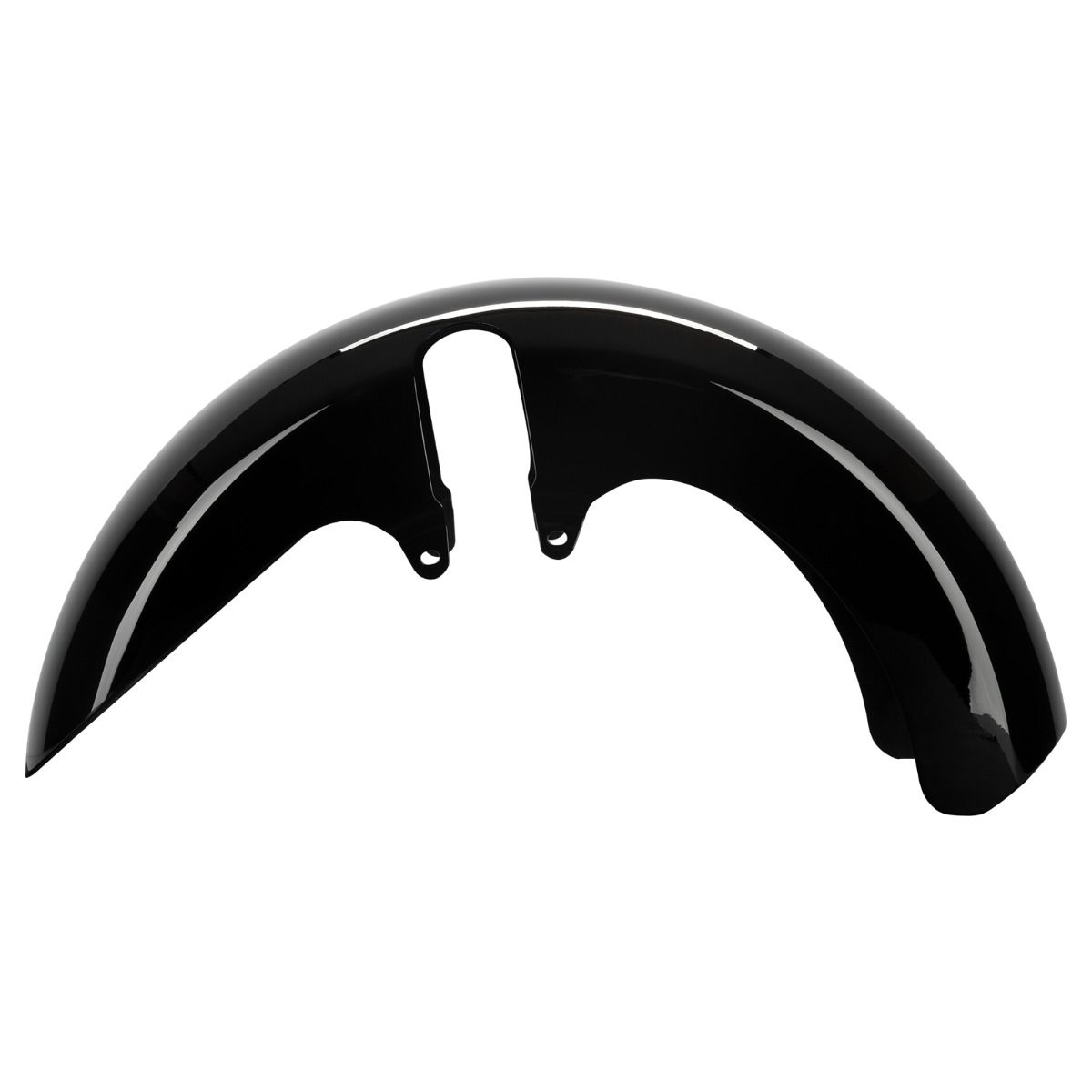 Vivid Black 18" Fusion Wide Fat Tire Front Fender for Harley® Touring '96-'25