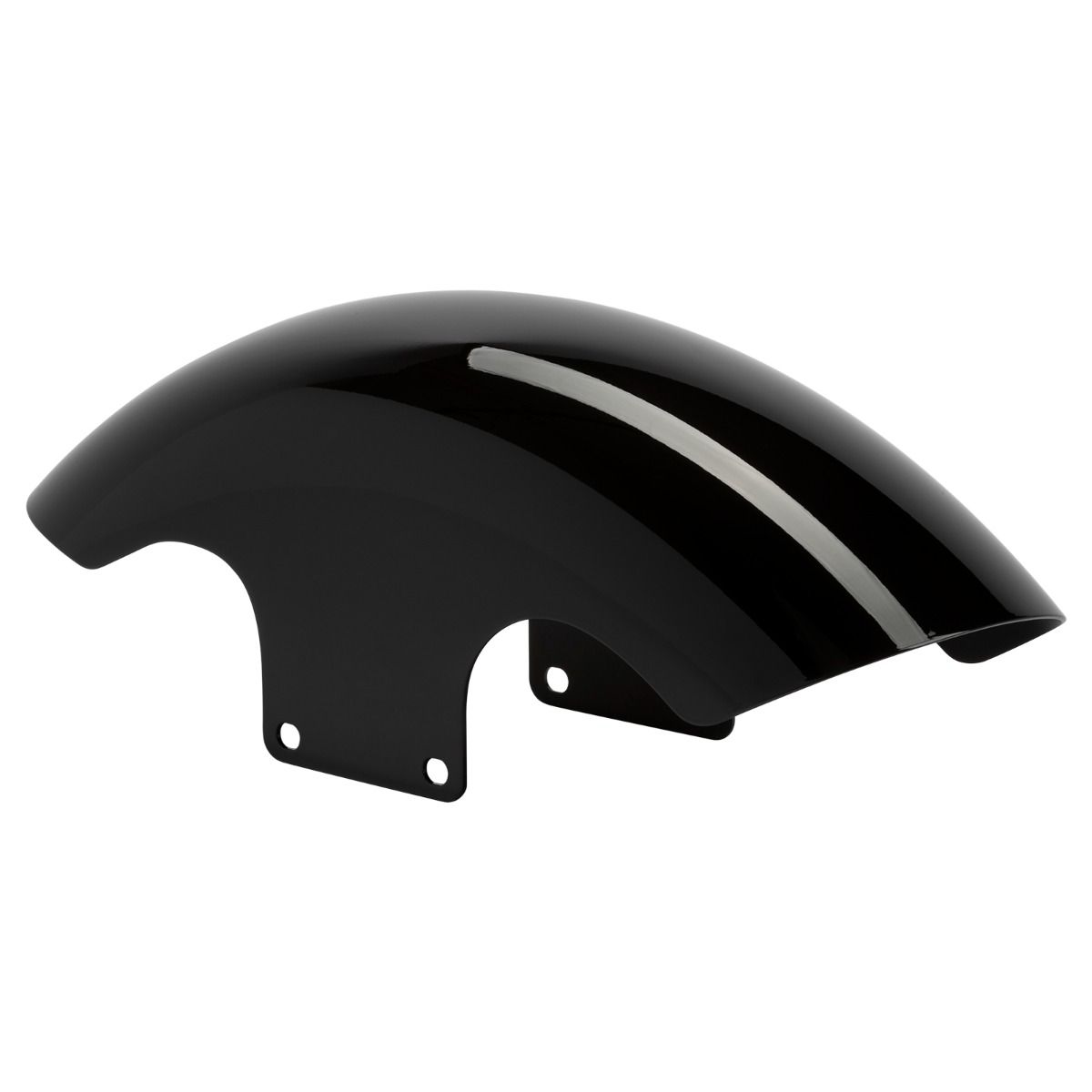 Vivid Black 19" Chopped Front Fender for Harley® Touring '96-'25