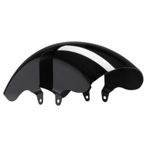 Vivid Black 18" Chopped Fat Tire Front Fender for Harley® Touring '96-'25