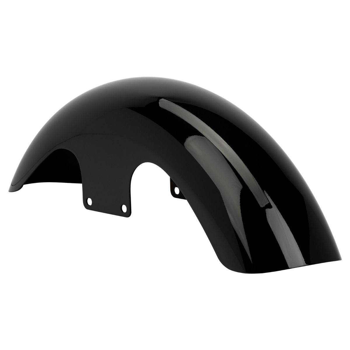 Vivid Black 21" Mid-Length Front Fender for Harley® Touring '96-'25