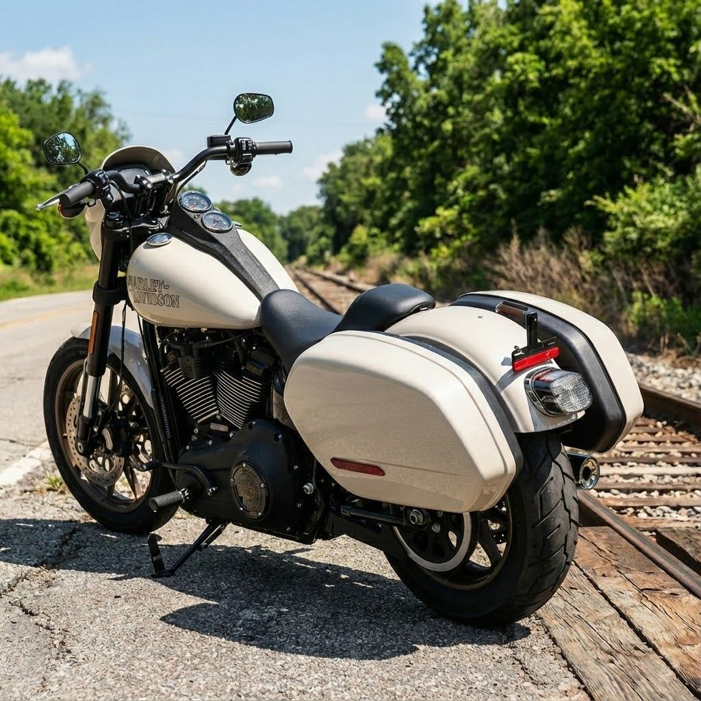 Kit borsa nera viva per Harley® Softail Low Rider '18-'26