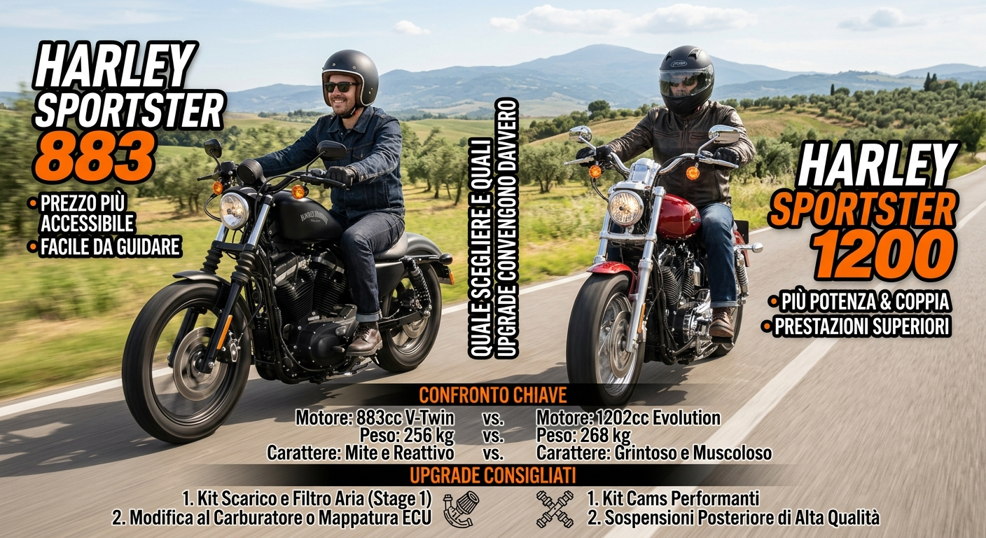 Harley Sportster 883 vs 1200