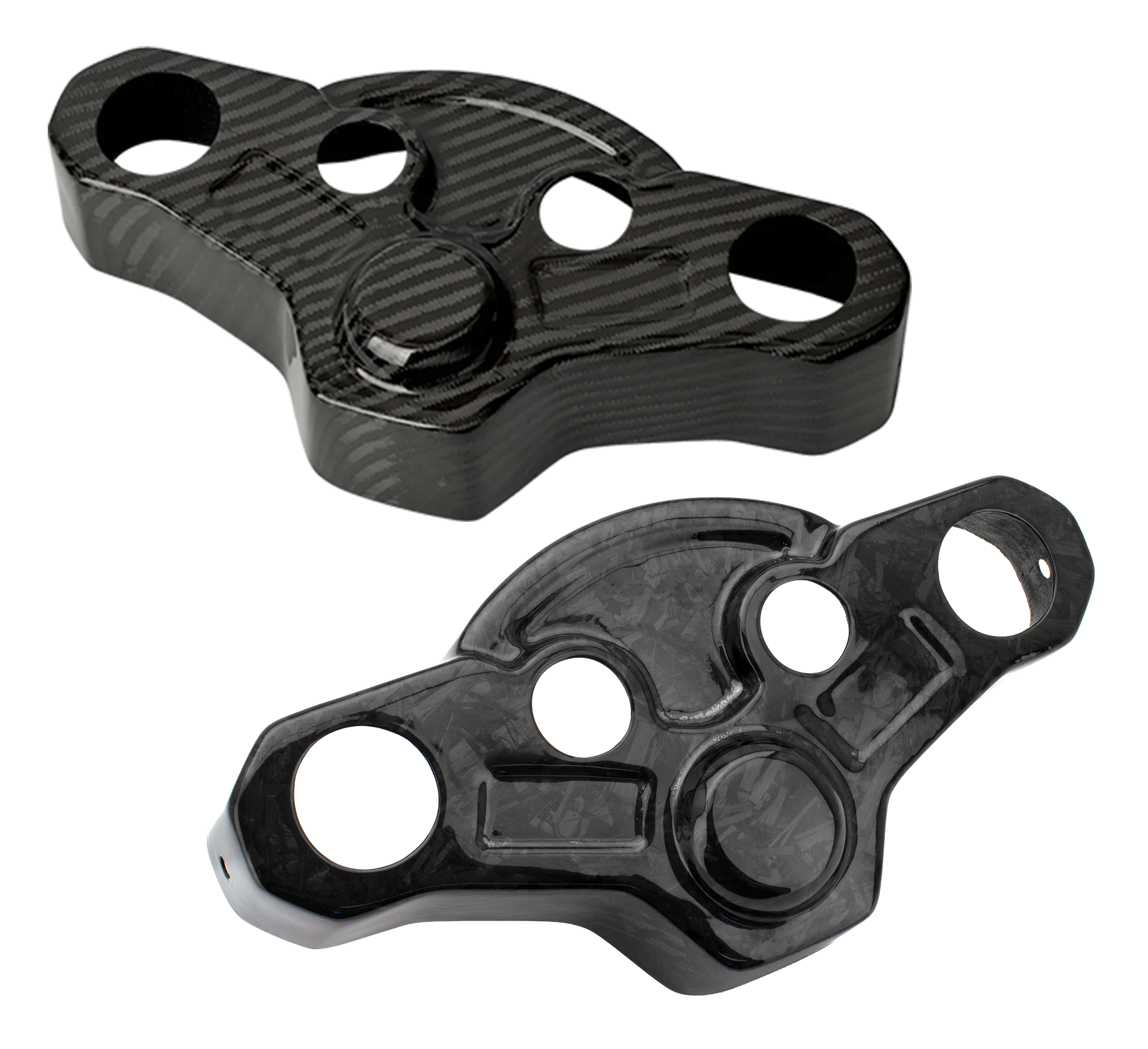 COPERTURA PIASTRE FORCELLA ROAD GLIDE TOMMY & SONS IN CARBONIO