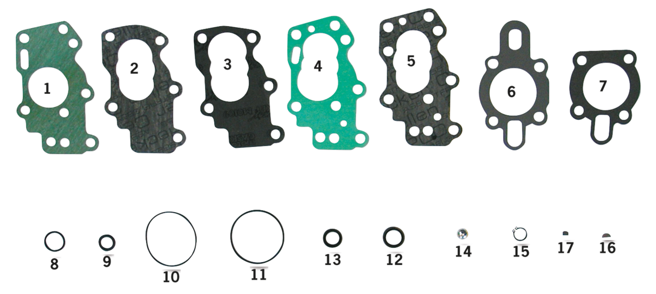 KIT GUARNIZIONI, PARAOLI E O-RING PER POMPE OLIO PER MODELLI K, KH E SPORTSTER DAL 1952 AD OGGI
