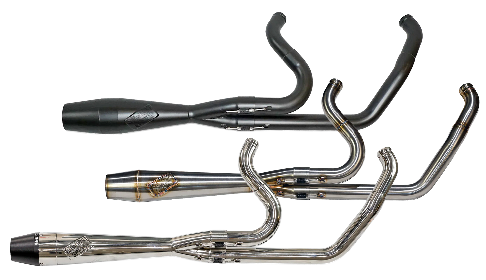 SISTEMA DI SCARICO SAWICKI SPEED INTIMIDATOR 2-IN-1 PER SOFTAIL MILWAUKEE EIGHT