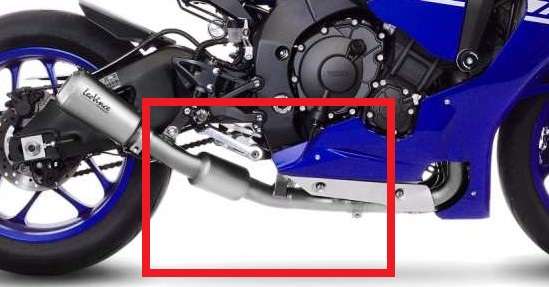Scarico - De-Catalizzatore (B) YAMAHA R1 (2015->) cc 1000 2017-2025