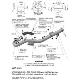 Scarico - Collettori (B) GAS GAS ES 700 cc 700 2022-2024