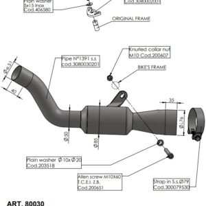 Scarico - De-Catalizzatore (B) KAWASAKI ZX-10R (2021->) cc 1000 2021-2024