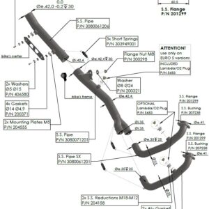 Scarico - Collettori (B) CF Moto MT 450 (Ibex) cc 450 2024-2026